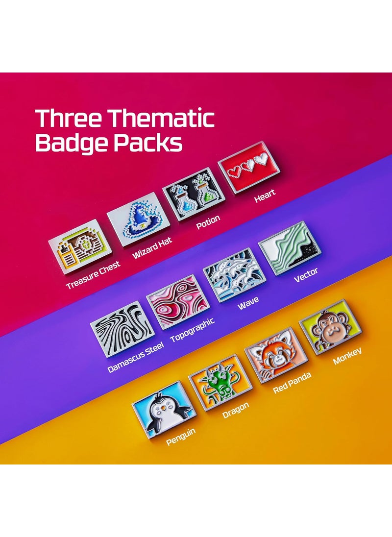 HYPERX HyperX Badge Pack  Swappable Magnetic Badges Alloy Rise Compatible Hard Enamel Material Keyboard Personalization Cute  - Image 4