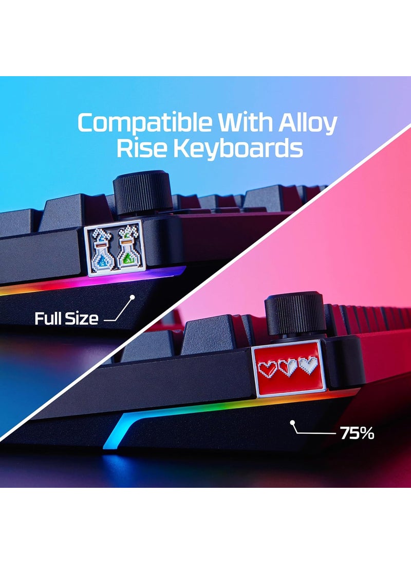 HYPERX HyperX Badge Pack  Swappable Magnetic Badges Alloy Rise Compatible Hard Enamel Material Keyboard Personalization Cute  - Image 5