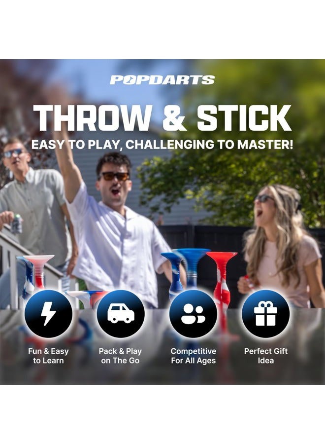 Popdarts PRO Pack Game Set (Wigglenobber Target Marker) - Indoor, Outdoor Suction Cup Throwing Game - Competition with a POP - Image 2