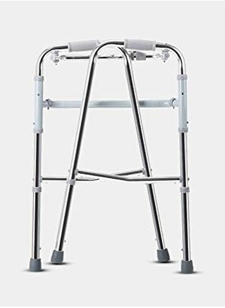 Generic - Stainless steel Walker, Walking Frame for Elderly, Four-Legged Walking Stick, Foldable Crutches for Elderly - Non-Slip Walking Stick - Image 1
