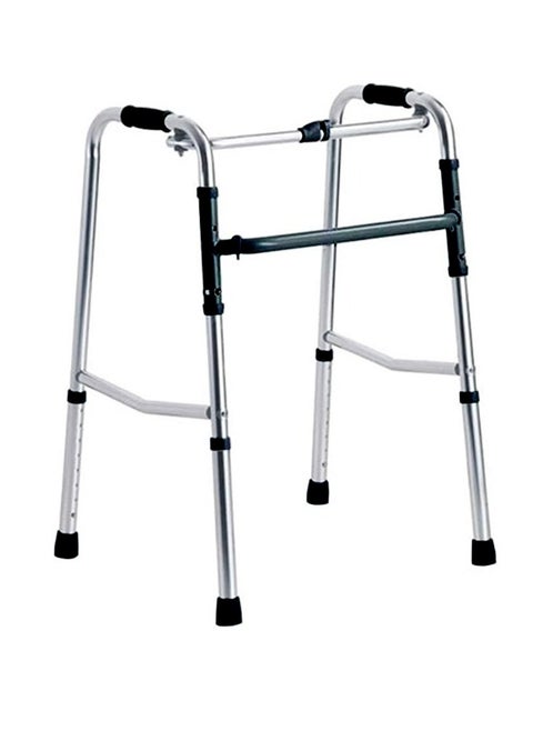Stainless steel Walker, Walking Frame for Elderly, Four-Legged Walking Stick, Foldable Crutches for Elderly - Non-Slip Walking Stick