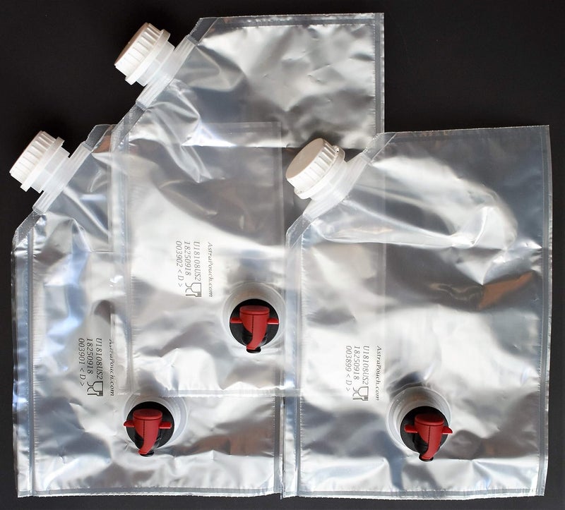 ASTRAPOUCH 1.5L Wine Purse Easy Fill Bags - BYOB - 3-Pack of Replacement Bags for Wine Bag Coolers, Purses, Holders and Carriers - REFILLABLE, REUSABLE, BPA FREE! Quick and Easy Filling Through Top Screw Cap - Image 4