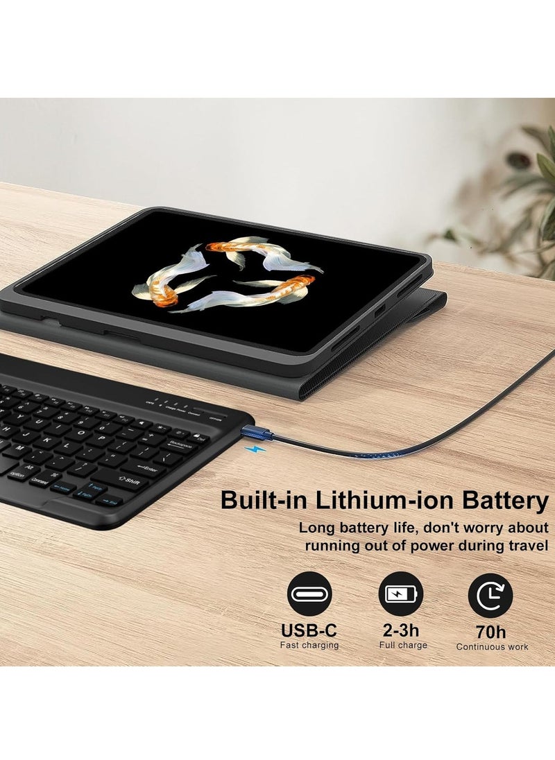 2022 Samsung Galaxy Tab S9 Ultra 2023/S8 Ultra Keyboard Protective Case | 14.6 Inch Slim Smart Cover with S Pen Holder | Multi-Use Bluetooth Keyboard for Galaxy Tab S9 Ultra | Stylish & Durable Black Protective Case