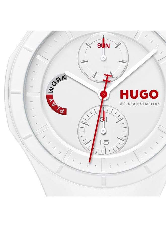 HUGO BOSS HUGO BOSS WATCH ROUND ANALOG MEN'S WHITE CASE WATCH - 1530406 - Image 4