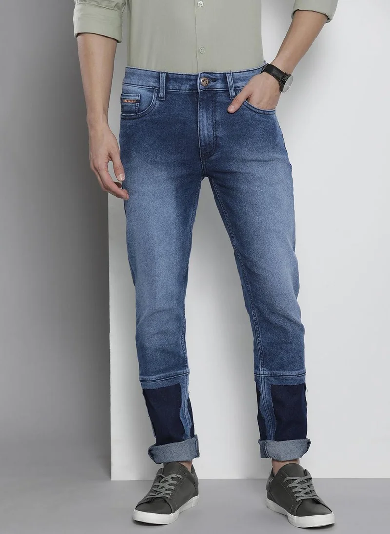 Men Regular Fit Solid Mid-Rise Stretchable Jeans