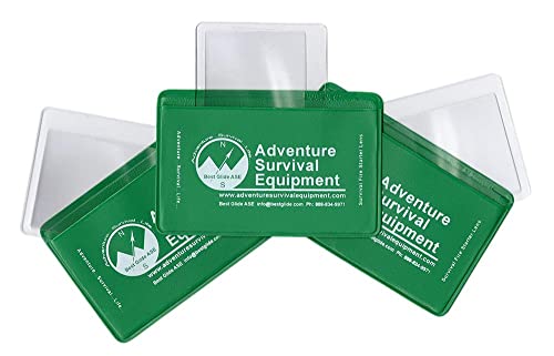 Best Glide ASE Credit Card Size Fresnel Lens Fire Starter and Magnifier Lenses (3 Pack - Green) - Image 2