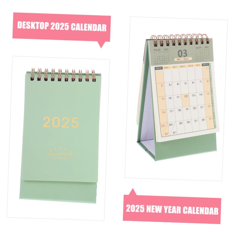 Spiral Binding Standing Desk Calendar Writable Flip Desktop Planner Monthly Organizer Home Office Decorative - Image 4