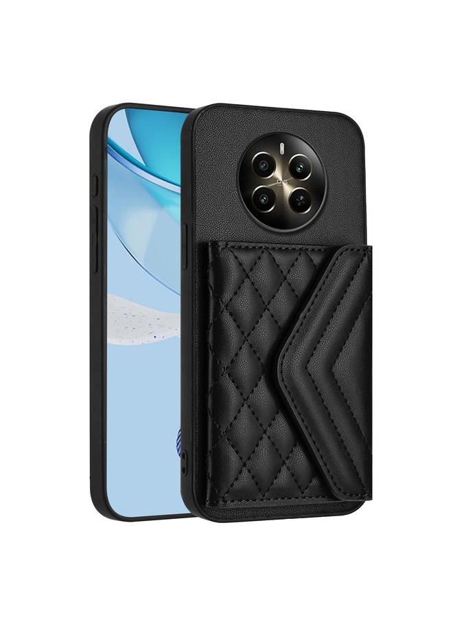S-TOP Case For Realme P1 5G India Rhombic Texture Card Bag RFID Phone Case with Long Lanyard - Image 3