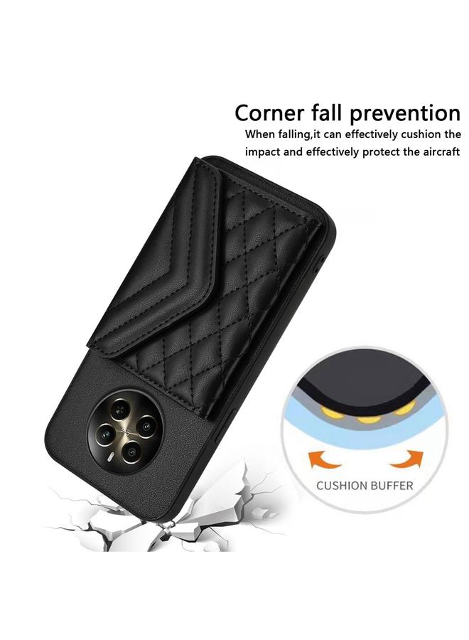 S-TOP Case For Realme P1 5G India Rhombic Texture Card Bag RFID Phone Case with Long Lanyard - Image 5