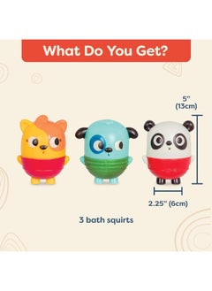B. Toys B. toys - Mold Free Bath Toys- Squish & Splash- Water Play & Bath time- Color-changing animals- easy cleaning bath toy- 6 months +  - Image 2