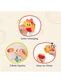 B. Toys B. toys - Mold Free Bath Toys- Squish & Splash- Water Play & Bath time- Color-changing animals- easy cleaning bath toy- 6 months +  - Image 5