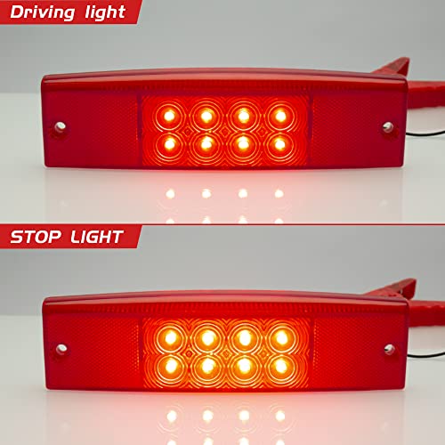 HAZAWA LED Tail Light for Ranger 570 Rear Taillight Compatible With Polaris Ranger 400 500 570 800 EFI MIDSIZE Replacement for 2411450 Brake Stop Light Accessories2411450Smoke2PCS - Image 3