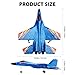 RoofWorld SU27 RC Fighter Plane Beginner Friendly RC Airplane 6Axis AutoStabilizer Remote Control Glider Aircraft Ready to Fly Crash Resistant 2 Batteries - Image 2