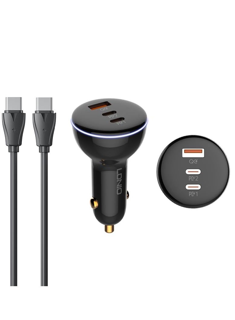ldnio Ldnio Car Charger Turbo 160W ZEC9E78654F8FC5D8EC58Z