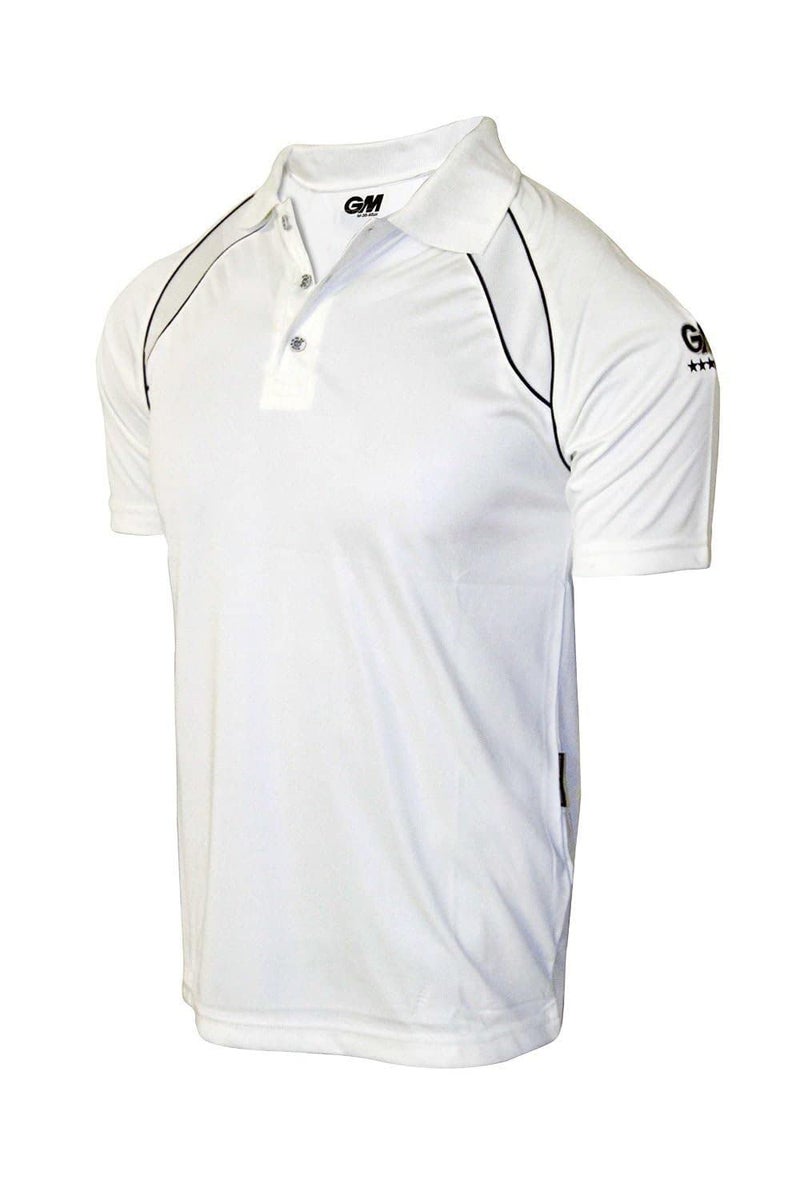 Gunn & Moore GM 7205 Half Sleeve Cricket T-Shirt Size-Small (White/Navy) - Image 3