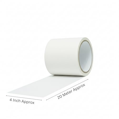 TREEMAISON Big White Vastu Tape For Vastu Dosh/Vastu Correction For Bathroom And Entrance (Color -White, Size - 4 Inch) 25 Meter Approx.Self Adhesive Tape Floor Tape(Pack Of 1) - Image 2