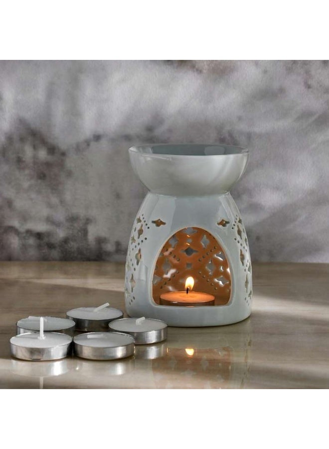Pan Home دفاية زيت سيراميك - أبيض - Image 5