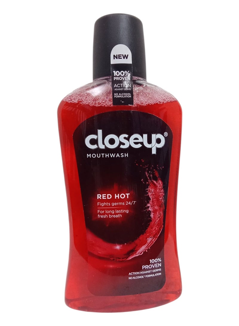 Closeup Red Hot Fresh Scent Mouthwash 500ml