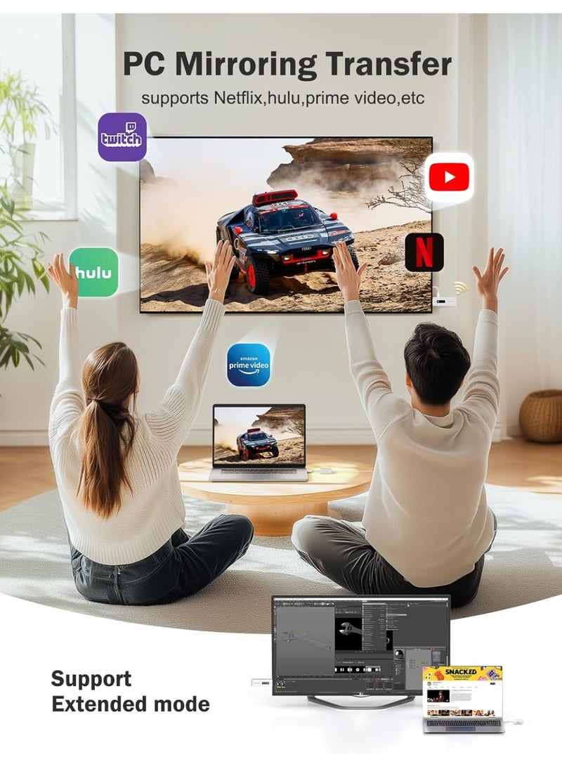 Lemorele Wireless HDMI Transmitter and Receiver,Portable 1080P@60Hz HD Wireless HDMI, 164FT/50M Range, 2.4G&5G Ultra Low Latency for TV, Projector, Monitor, Laptop, Camera, Streaming Video & Audio - Image 2