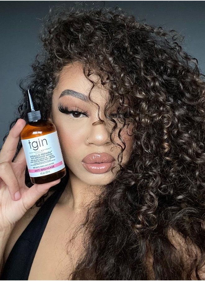 Thank God It's Natural - tgin Miracle RepaiRx Anti-Breakage Serum Daily Moisturizer For Natural Hair - Dry Hair - Curly Hair - 4 Oz - Image 1