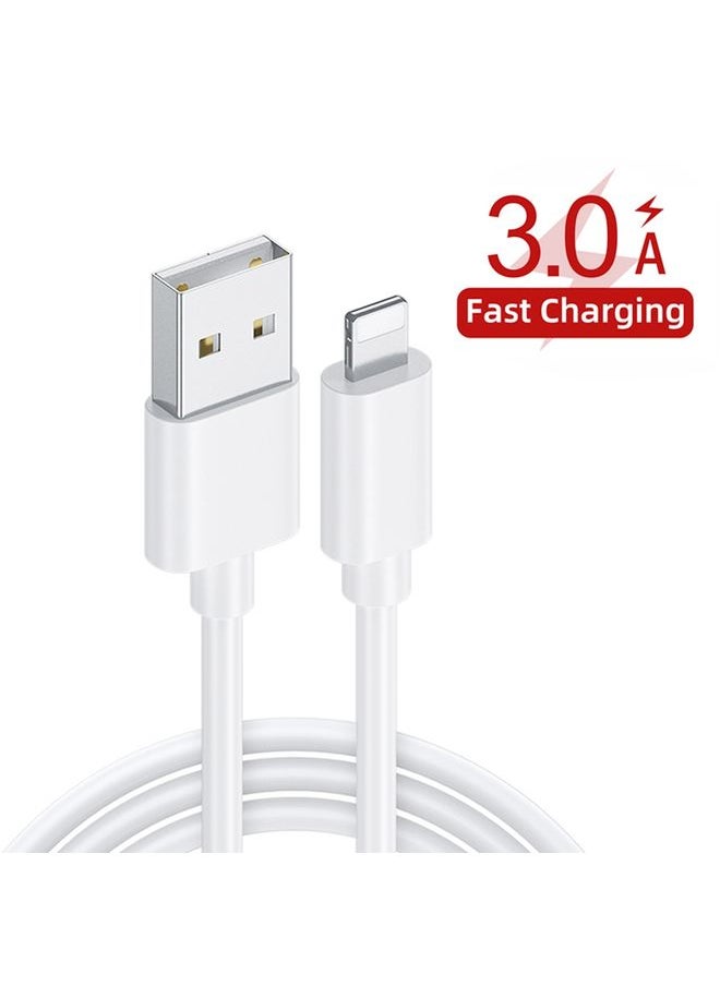 HuHa - APD-2003 18W QC3.0 Single Port USB Charger with 1m USB to 8 Pin Data Cable(EU Plug) - Image 1