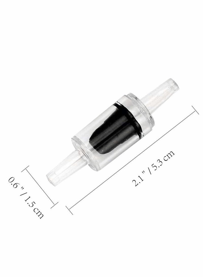 KASTWAVE Aquarium Air Pump Check Valves,  16Pcs Plastic One Way Non-Return Check Valves Aquarium Air Pump Accessories for Fish Tank Air Line Tube Tubing Hose Pipe Fitting Black Red Air Pump Accessories  - Image 3