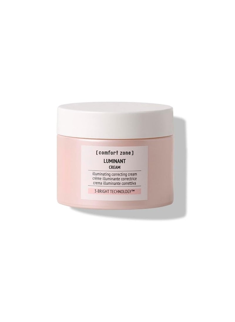Comfort Zone Comfort Zone] Luminant Face Cream, Instant Illuminating & Correcting Cream to Even Skin Tone, Vegan with Natural-Origin Ingredients, 3-Bright Technology, for all Skin Types & Tones, 2.03 Oz.  - Image 1