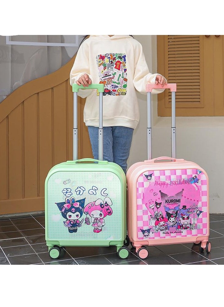 Golden Kids Luggage, 20 Inch Kids Lightweight 3D Trolley Bag, Suitcase with Cartoon Pattern, Travel Gift for Boys and Girls (Pink)  - Image 3