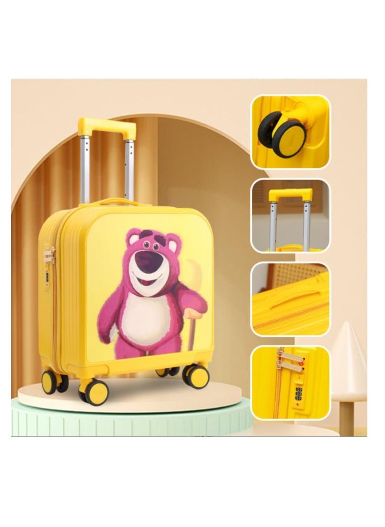 Golden Kids Luggage, 20 Inch Kids Lightweight 3D Trolley Bag, Suitcase with Cartoon Pattern, Travel Gift for Boys and Girls (Pink)  - Image 4
