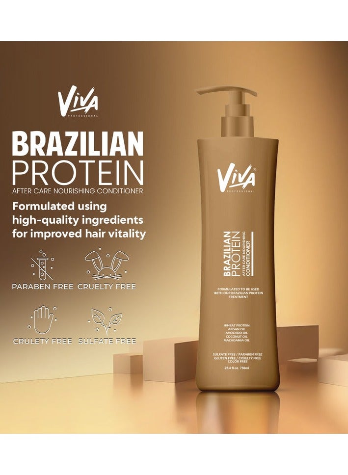 Viva Brazilian Protein After Care Nourishing Conditioner 750ml USA ,Rich in wheat protein
