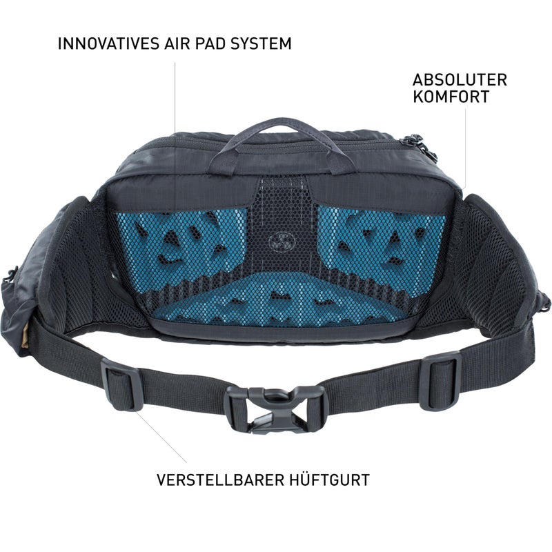 evoc HIP PACK 3, Black, incl. 1,5l hydration bladder - Image 2