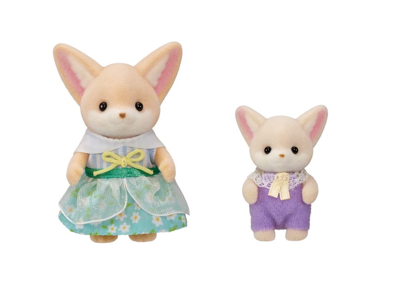 Calico Critters مجموعة نزهة مشمسة من كاليكو كريترز - أخت ثعلب الفنك وطفل، مجموعة دمى مع شخصيات وإكسسوارات - Image 2