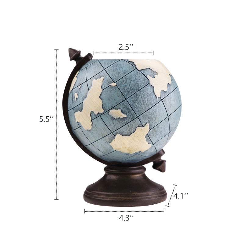 MUAMAX Globe Pen Pencil Holder for Desk Pen Organizer for Desk Desktop Organizer Pencil Cup Pot Desktop Accessories for Home Office School - Image 2