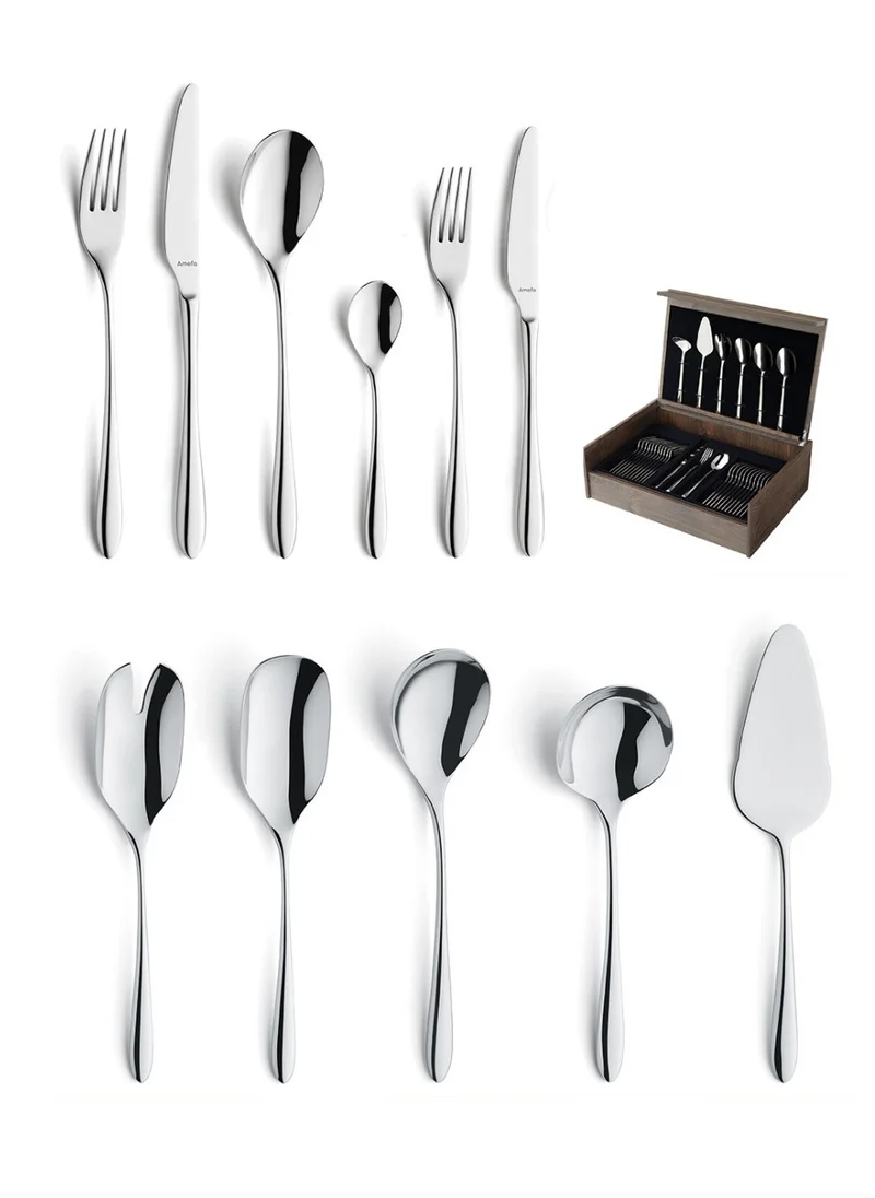 أميفا Cuba 1120 Forged 78 pieces set in wooden canteen