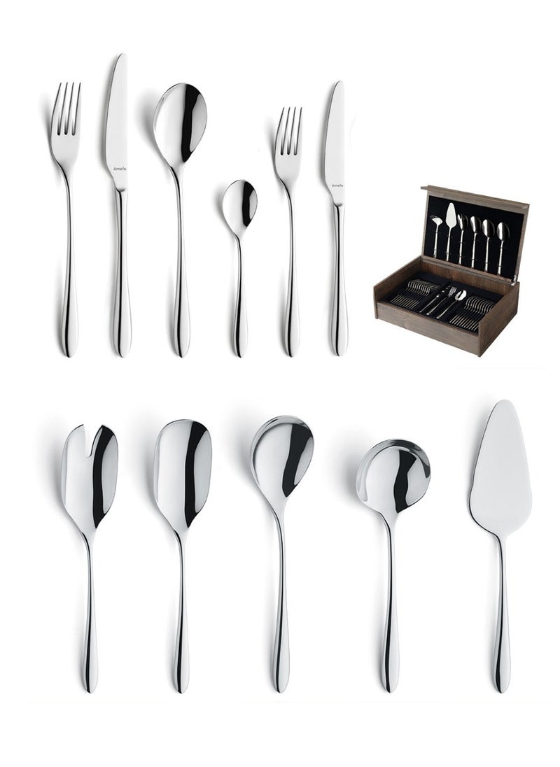 Amefa - Cuba 1120 Forged 78 pieces set in wooden canteen - Image 1