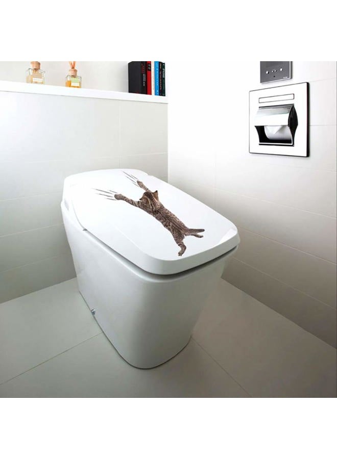 TTSAM 11PCS New 3D Removable Cartoon Animal Cats Large Wall Stickers, Easy to Peel Easy to Stick Safe on Painted Walls Cute Cat Decor Posters for Nursery Room Toilet Kitchen Offices - Image 4