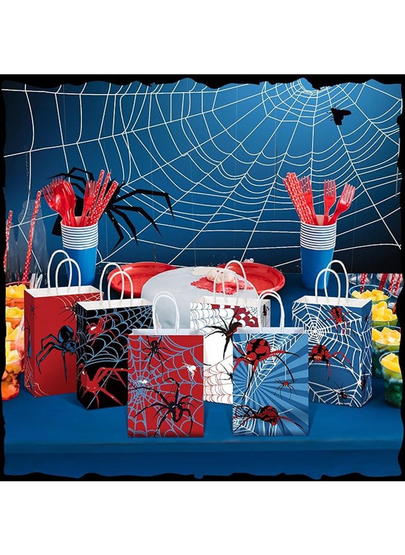 SPIDERMAN 24 Pcs Spiderman Goodie Bags Spiderman Party Bags,Spiderman Gift Bags,Spiderman Candy Bags for Boys Girls Kids Spiderman Theme Birthday Party Decorations Suppilies  - Image 5