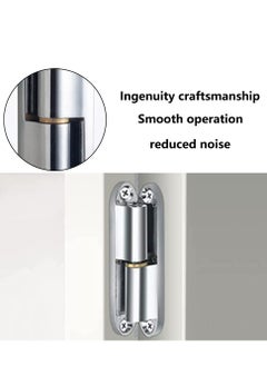 Excefore Cabinet Hinges, Zinc Alloy Renovation Detachable Hinge, H-Shape Rotate Detachable Hinges for Window Cupboard Cabinet Room Kitchen Garden Doors 2 Pcs  - Image 3