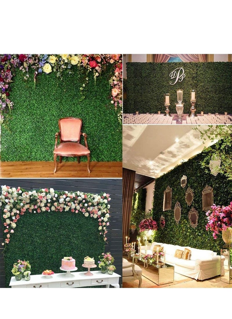LINGWEI Wall Grass Artificial Faux Hedges Panels Artificial Wall Plants Plastic Turf For Home Indoor Outdoor Garden Vila Wall Decoration 5pcs  - Image 5