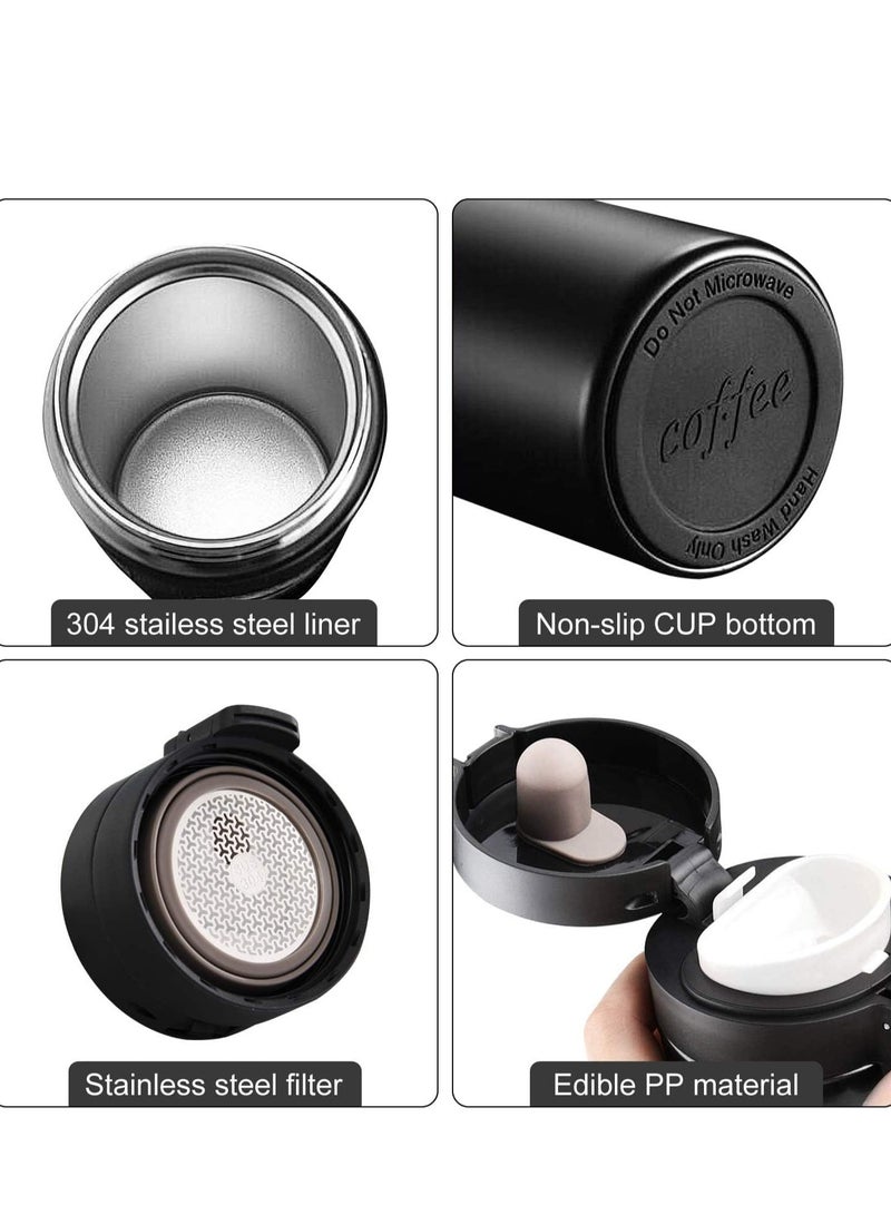 Stainless Steel Thermal Mug Black 380ml - Image 5