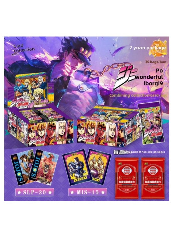 Jojo's Bizarre Adventure First Edition Limited Collection Cards Popular Anime Trading Cards Right Angle Thick Cards