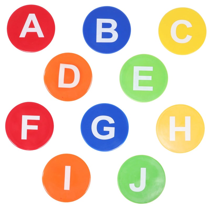 9pcs Soccer Training Alphabet Discs Set Football Markers Kit - Image 2