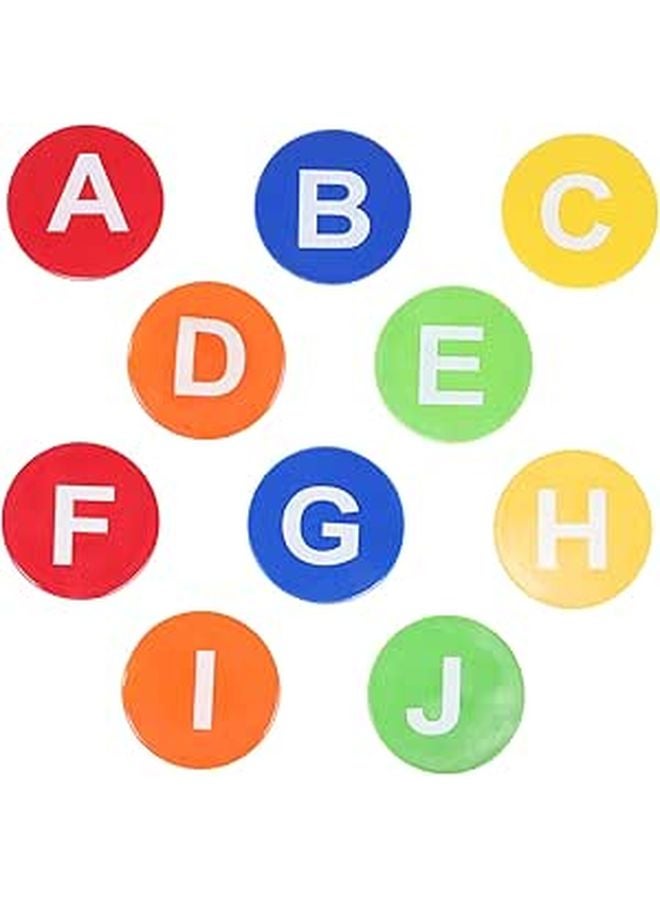 9pcs Soccer Training Alphabet Discs Set Football Markers Kit - Image 1