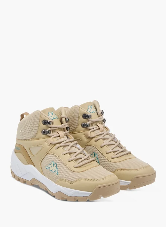 كابا سنيكرز نسائي بتفاصيل شعار وإغلاق برباط