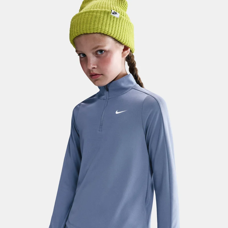 Nike Blue Kids' Dri-FIT Long-Sleeve 1/2-Zip Top  | Best Price UAE