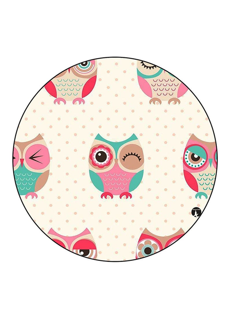 RKN Owls Printed Mouse Pad  Multicolour