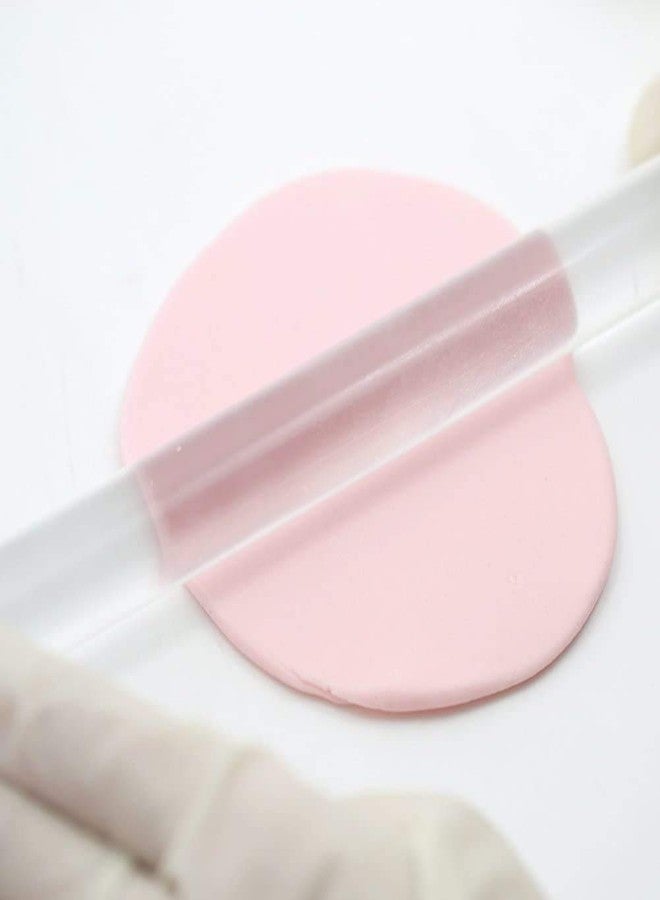 Teensery 2 Pcs 7.67" Acrylic Clay Rolling Pin Clear Solid Clay Roller Bar Ceramics Clay Roll Stick Rod Baking Tool for Shaping and Sculpting Supplies - Image 5