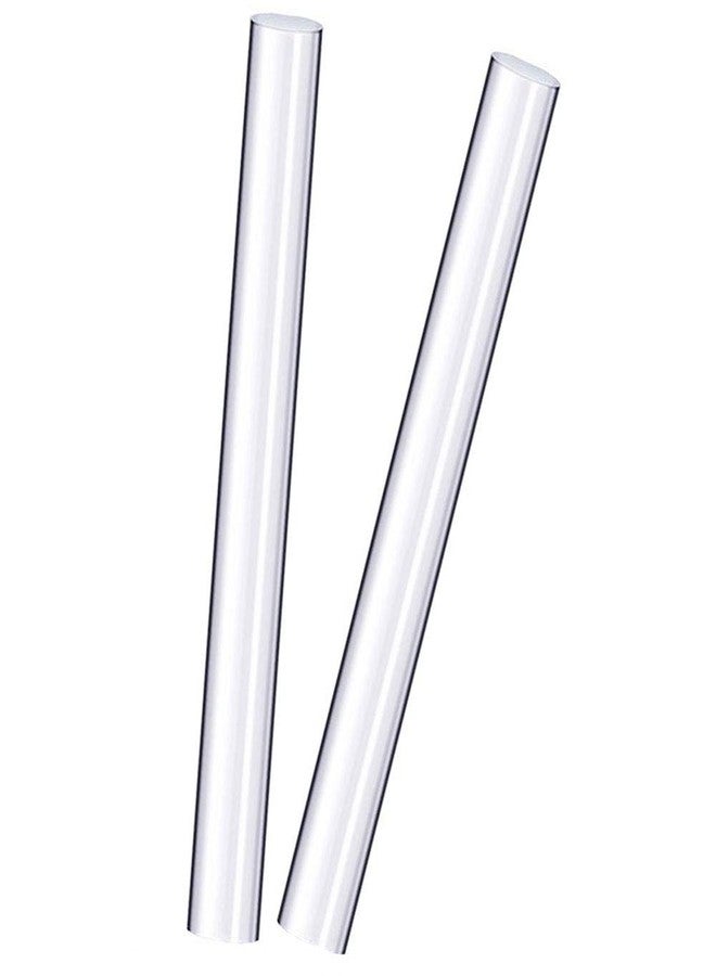 Teensery 2 Pcs 7.67" Acrylic Clay Rolling Pin Clear Solid Clay Roller Bar Ceramics Clay Roll Stick Rod Baking Tool for Shaping and Sculpting Supplies - Image 1