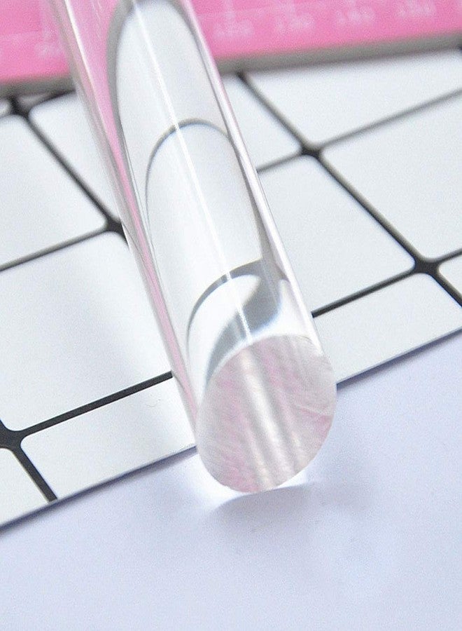 Teensery 2 Pcs 7.67" Acrylic Clay Rolling Pin Clear Solid Clay Roller Bar Ceramics Clay Roll Stick Rod Baking Tool for Shaping and Sculpting Supplies - Image 3