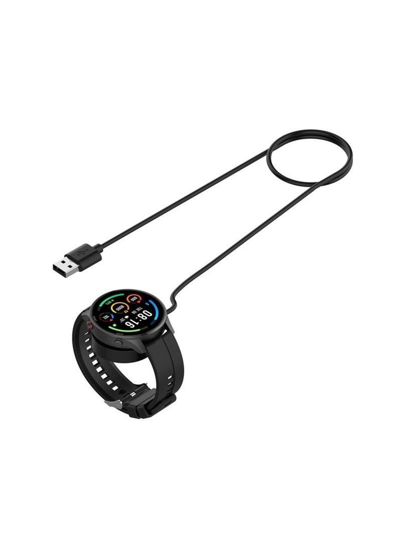 Charger  for Xiaomi Mi Watch/Xiaomi Watch S1 Active Charging Cable, Weideworld USB Charging Cable, Charging Clip Charger Daptor, 1M - Image 1